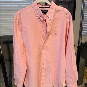 Polo by Ralph Lauren Men's Light Pink Button Down Shirt